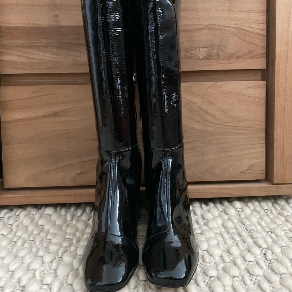 NWT Schutz Black Knee High Boots • Size 6.5